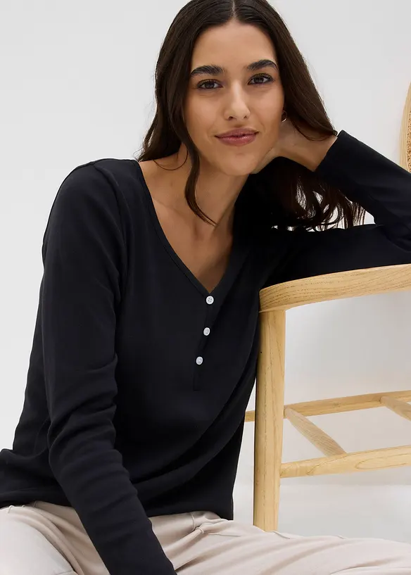 Topp av ekologisk bomull, bonprix