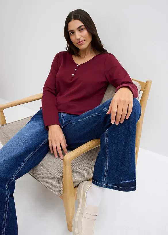 Topp av ekologisk bomull, bonprix