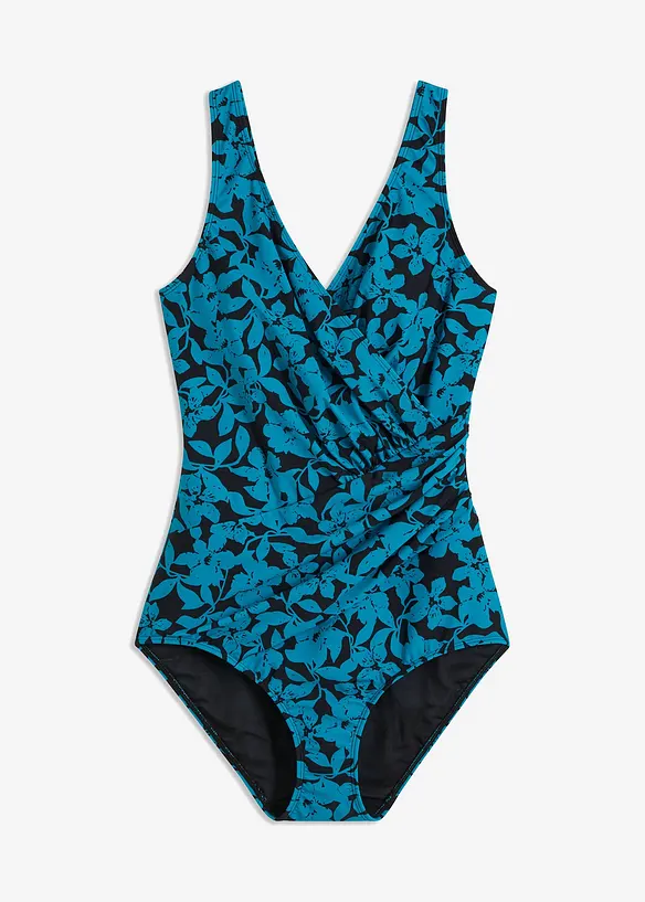 Baddräkt med omlottlook och lätt formande effekt, bonprix