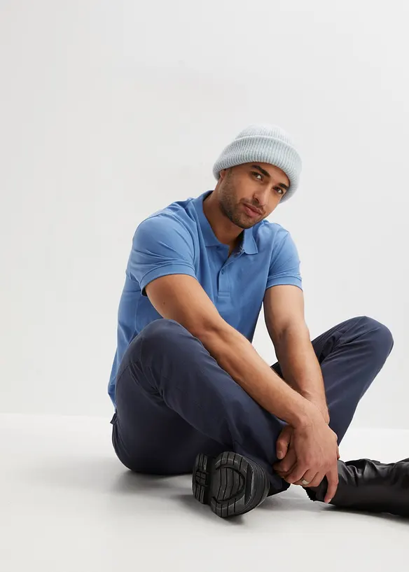 Kort&auml;rmad pik&eacute;tr&ouml;ja i bomull, bonprix