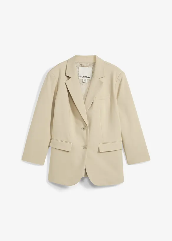 Oversize-kavaj med tunna axelvaddar, bonprix