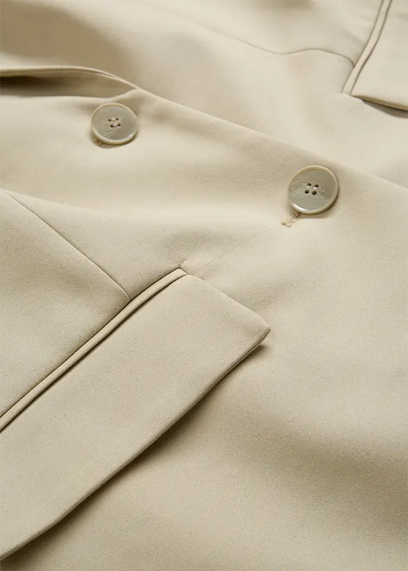 Oversize-kavaj med tunna axelvaddar, bonprix