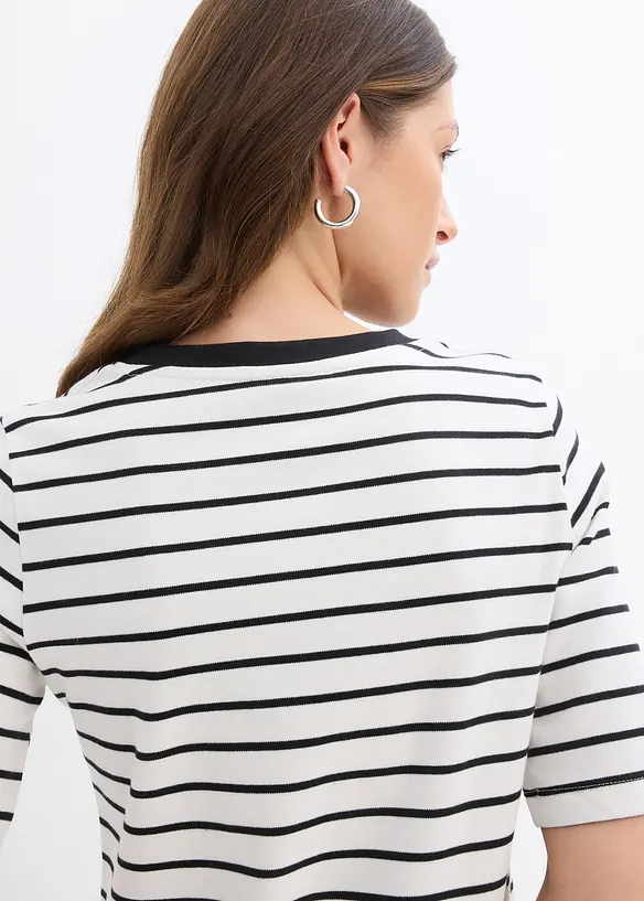 T-shirt av tjock ekologisk bomull, bonprix