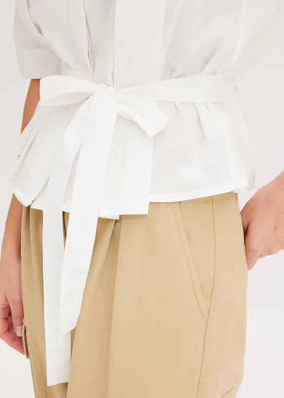 Blus av ren bomull, bonprix