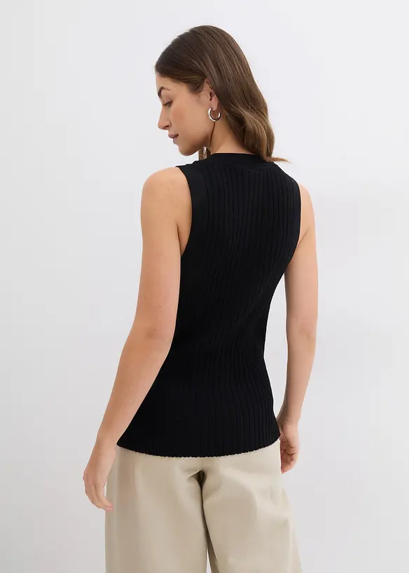 Ribbstickad v&auml;st, bonprix