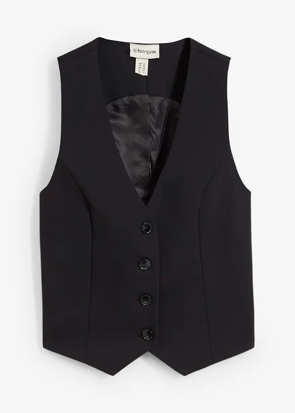 Kostymväst i kort modell, bonprix