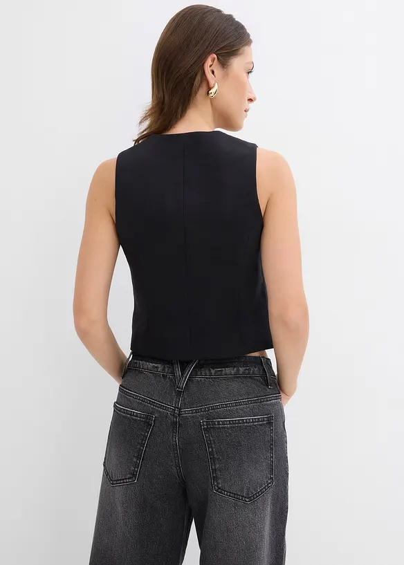 Kostymväst i kort modell, bonprix