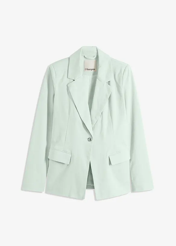 Stretchkavaj i twill med knytskärp, bonprix