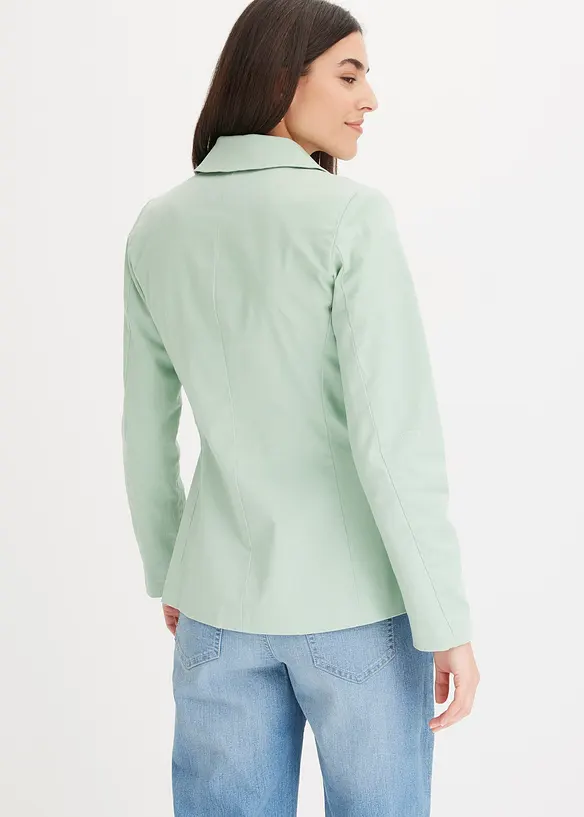 Stretchkavaj i twill med knytskärp, bonprix