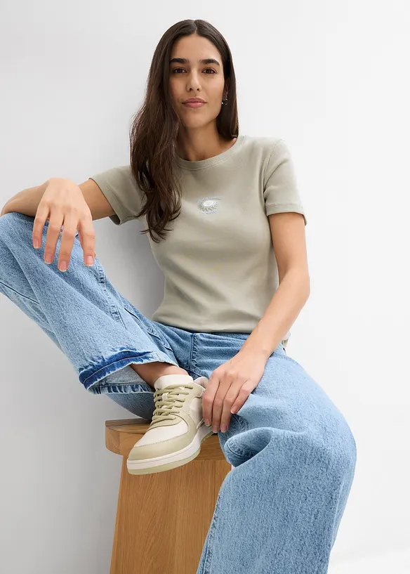 T-shirt i ren ekologisk bomull, bonprix