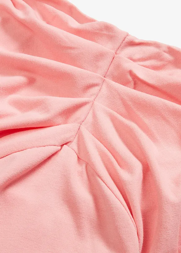 Off-shoulder-topp med rynkning, bonprix