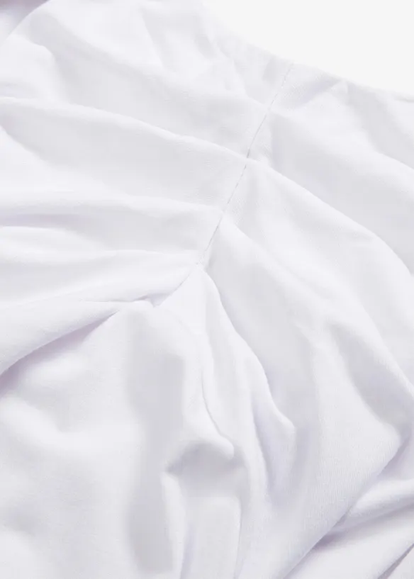Off-shoulder-topp med rynkning, bonprix