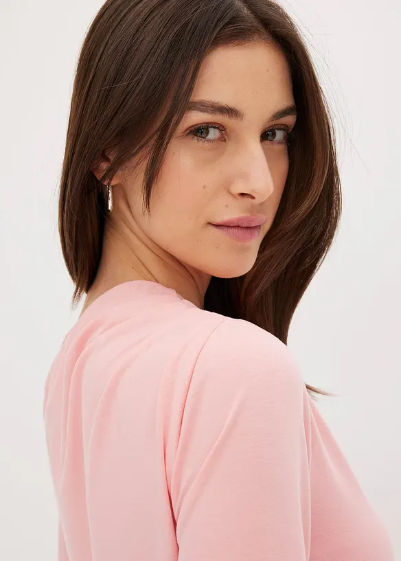 Off-shoulder-topp med rynkning, bonprix
