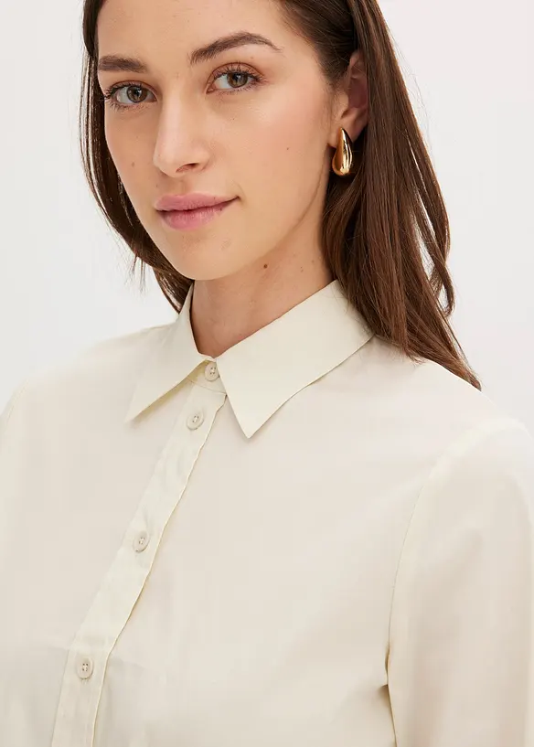 Blus med insvängd midja, bonprix