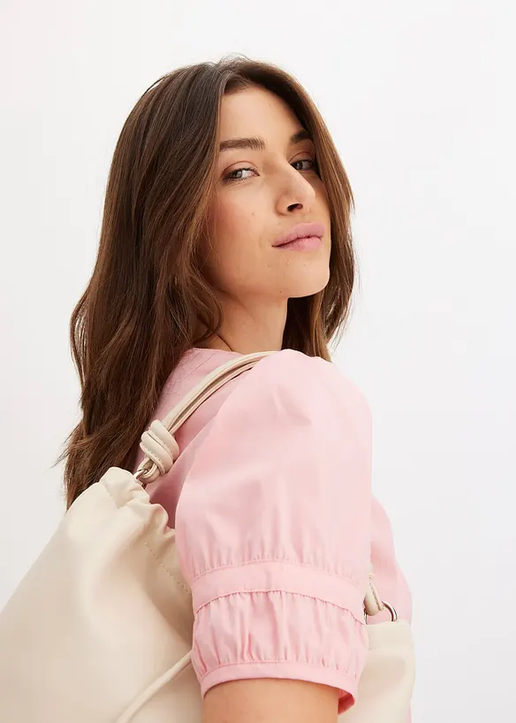 Blus med puffärmar, bonprix