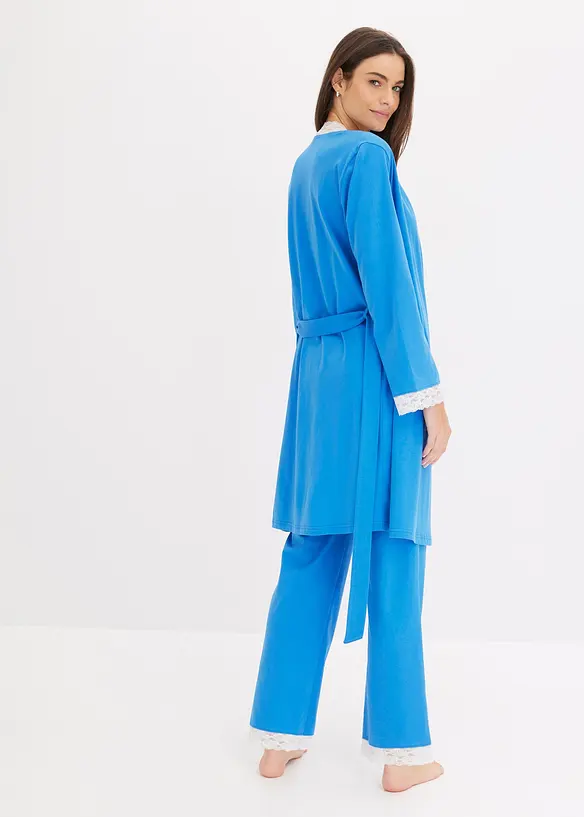 Pyjamas och morgonrock (3 delar), bonprix