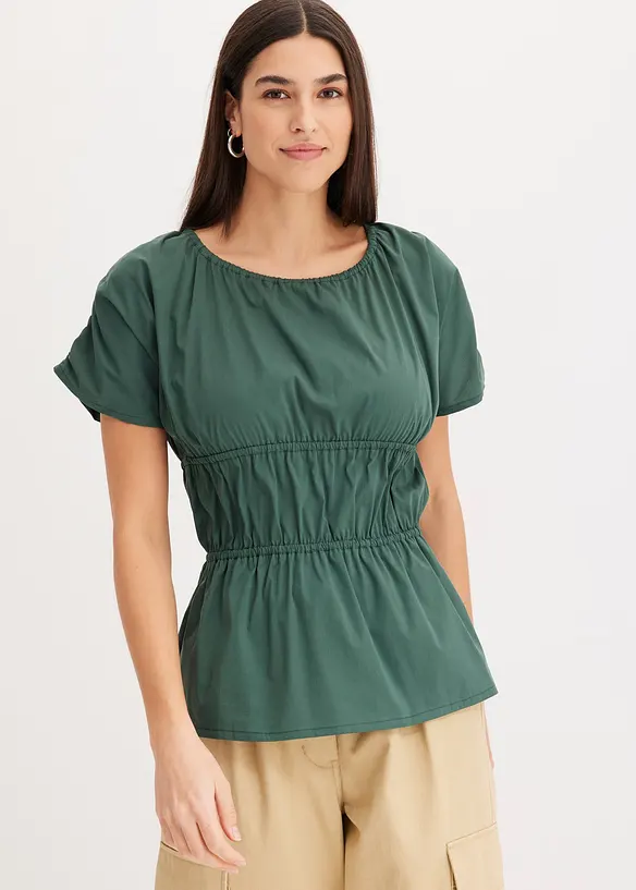 Blustopp med rynk, bonprix