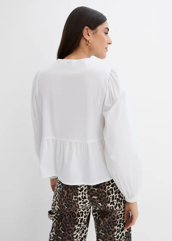 Blus med rosetter, bonprix