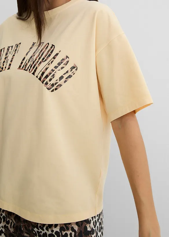 T-shirt i oversizemodell av tunn jersey, bonprix