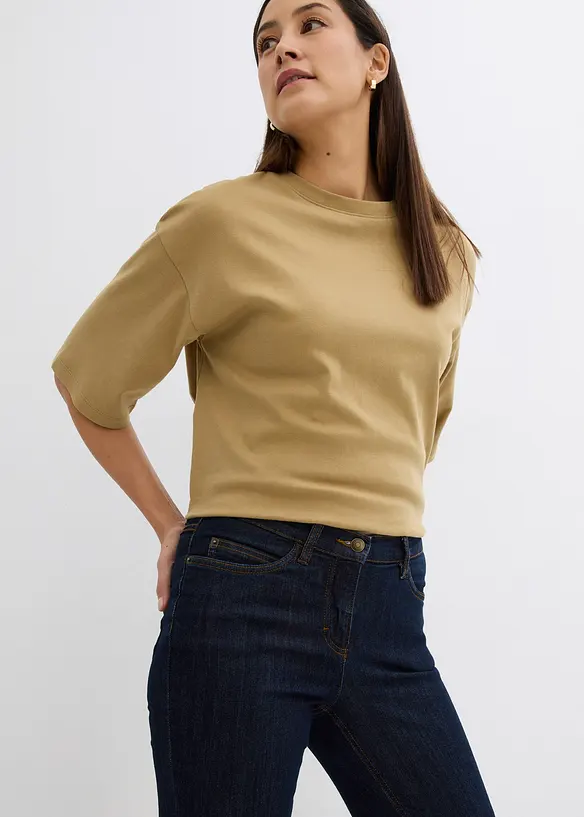 Bootcut Jeans Mid Waist, Stretch, bonprix