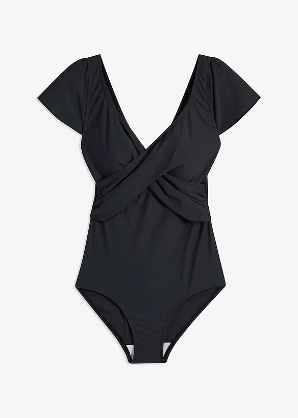 Baddr&auml;kt med l&auml;tt formande effekt och omlottstil, bonprix