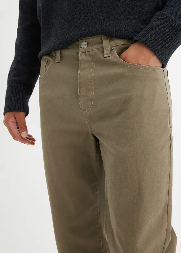 Stretchbyxa, klassisk passform, raka ben, bonprix