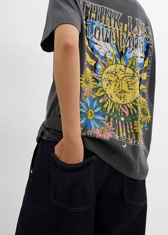 T-shirt av ren ekologisk bomull, bonprix