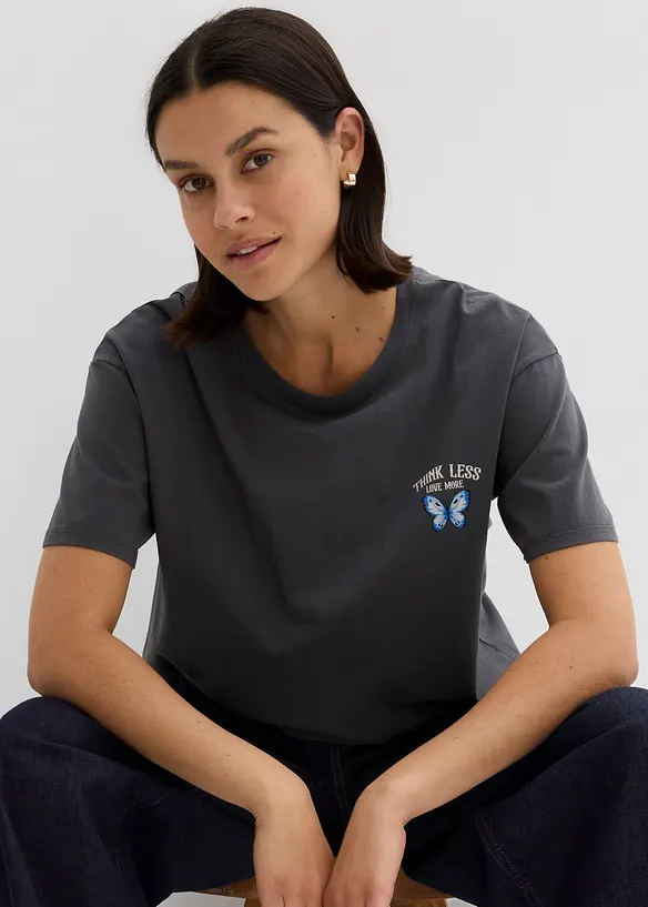 T-shirt av ren ekologisk bomull, bonprix