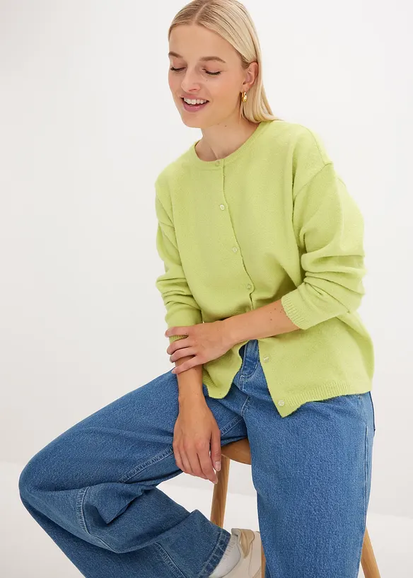 Finstickad cardigan, bonprix
