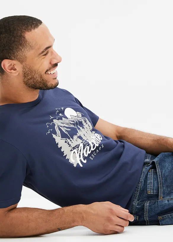 T-shirt i ren ekologisk bomull, bonprix