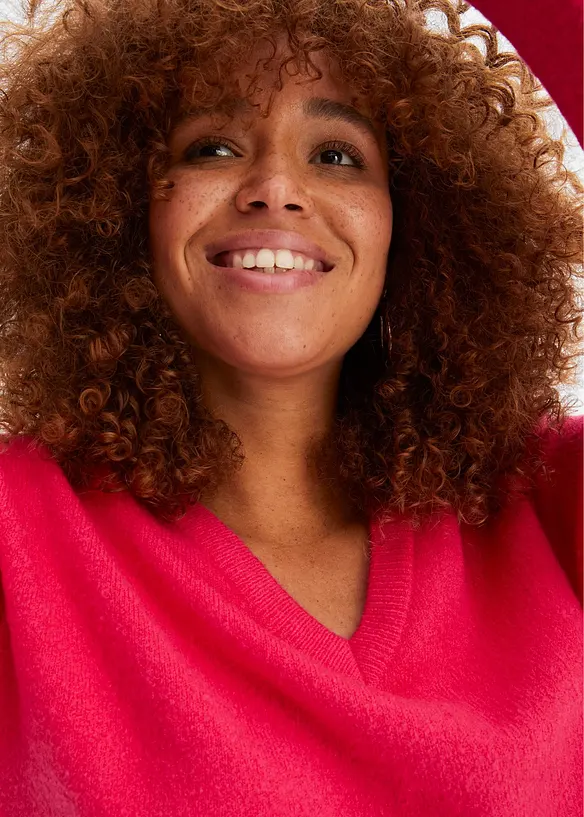 Stickad tr&ouml;ja i oversizemodell, bonprix