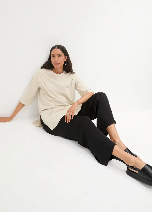 Longshirt i oversizemodell i ren ekologisk bomull, bonprix