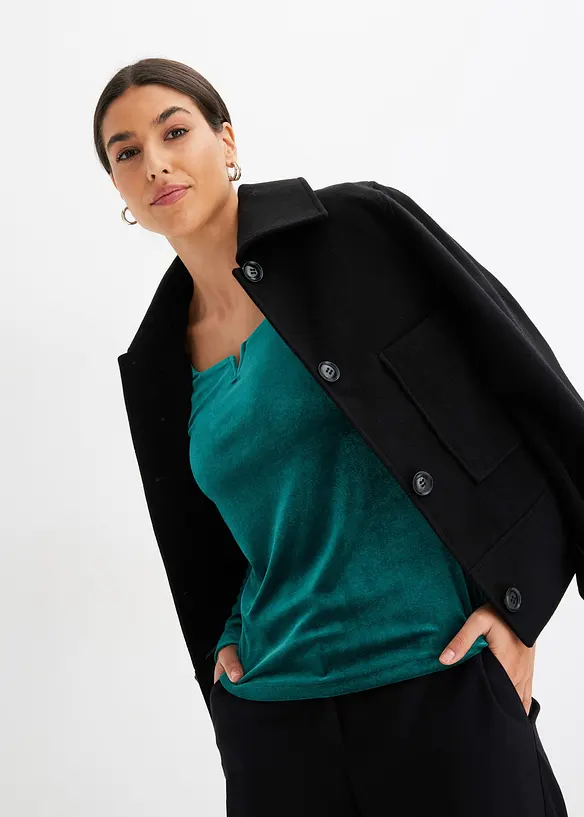 Topp i mjuk sammet, bonprix