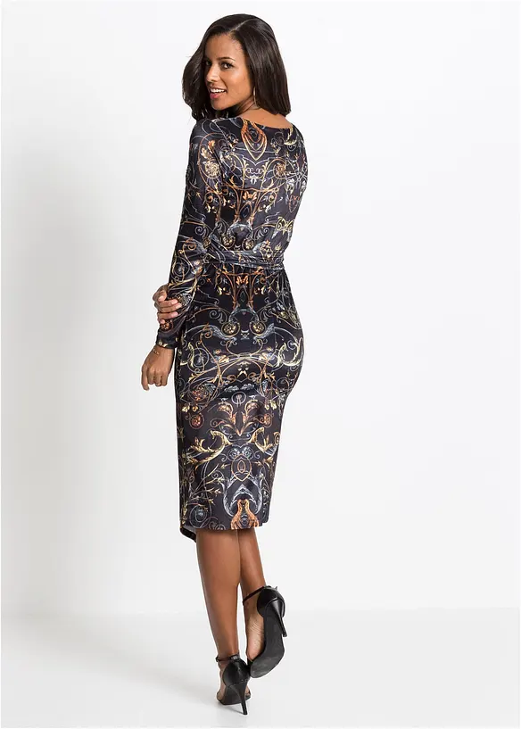 M&ouml;nstrad omlottkl&auml;nning i sammet, bonprix