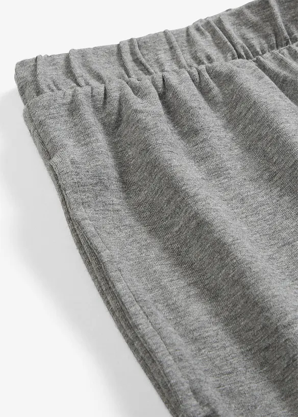 Dra på-byxa med hög midja (2-pack), bonprix