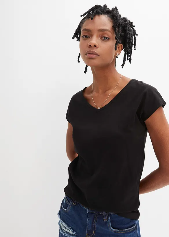 T-shirt av ren bomull, bonprix