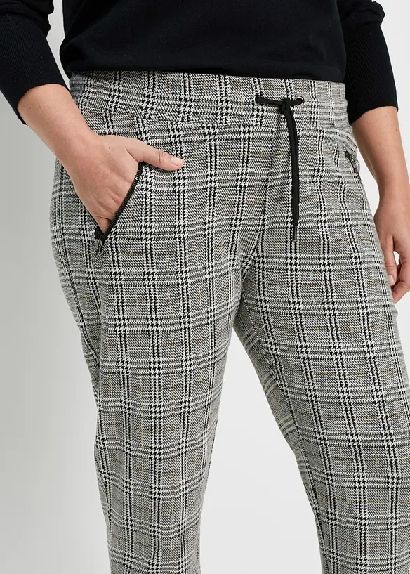 Dra p&aring;-byxa i jacquard, bonprix