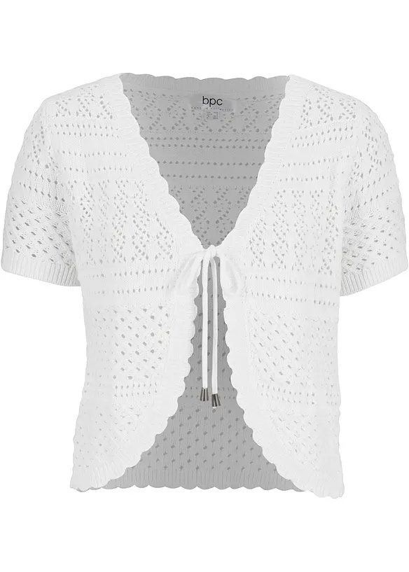Virkad bolero i kort modell, bonprix