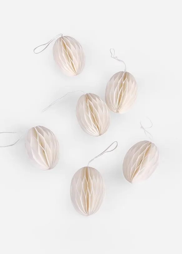 H&auml;ngdekoration i form av pappers&auml;gg (6-pack), bonprix