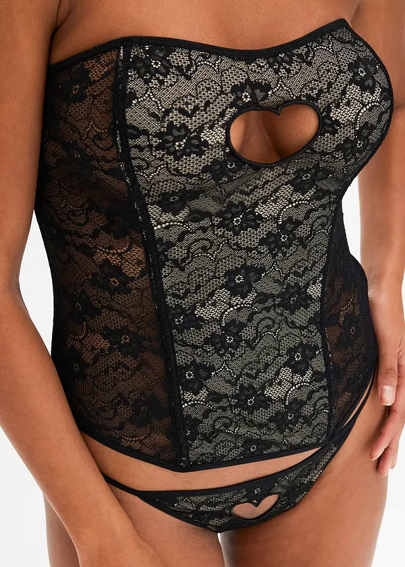 Korsett och stringtrosa (2 delar), bonprix