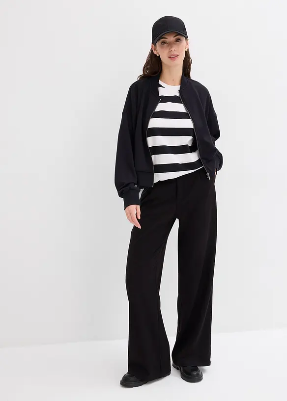 Blusjacka i trikå med viskos, bonprix