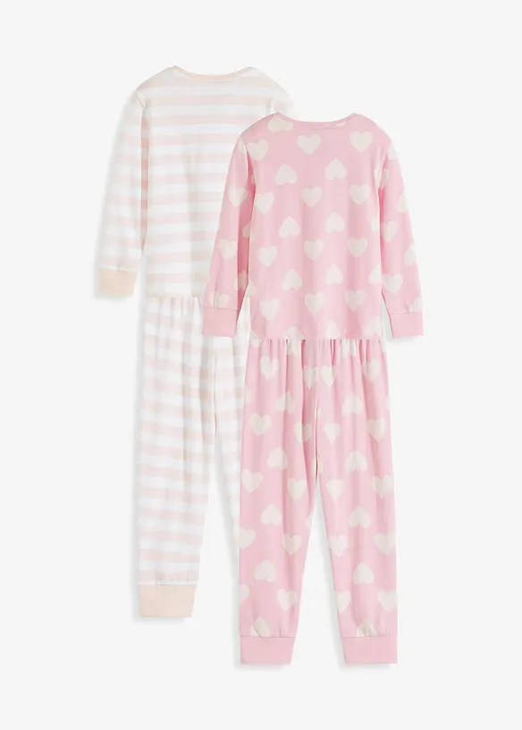 Pyjamas med ekologisk bomull för barn (4 delar), bonprix