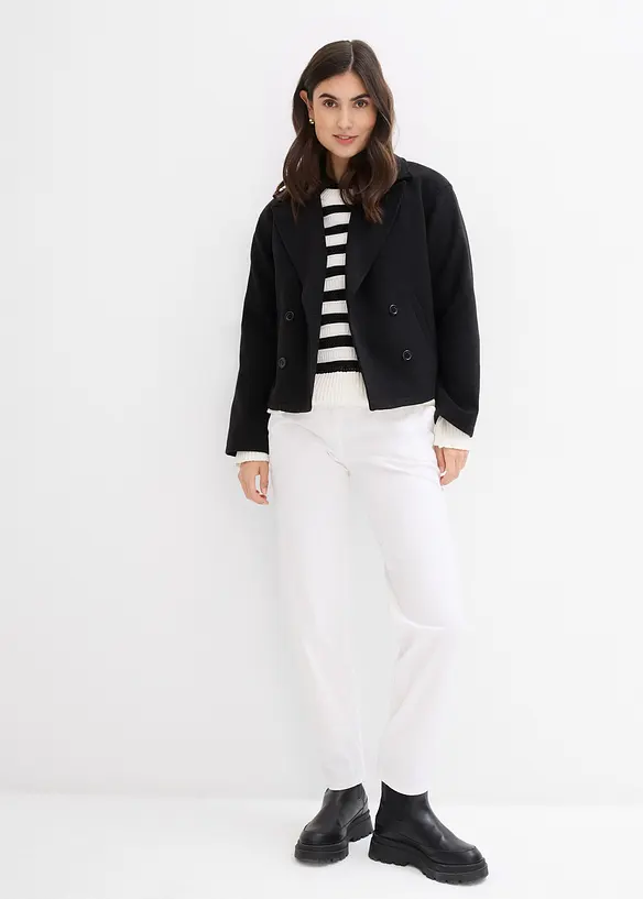 Oversizeblus i bomull med trekvarts&auml;rm, bonprix