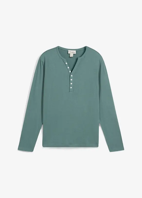 L&aring;ng&auml;rmad farfarstr&ouml;ja i ekologisk bomull, smal passform, bonprix