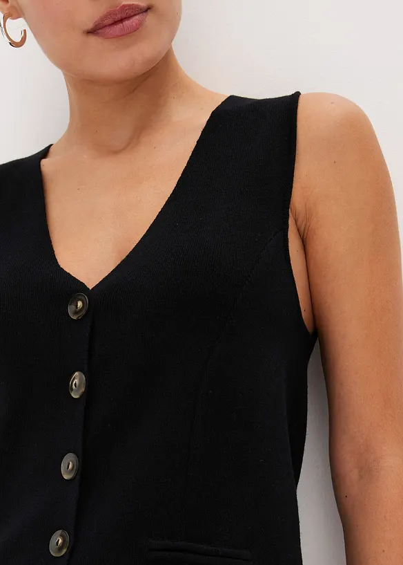 Stickad väst, bonprix