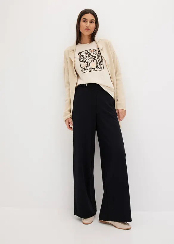 L&aring;ng&auml;rmad topp med ekologisk bomull, bonprix