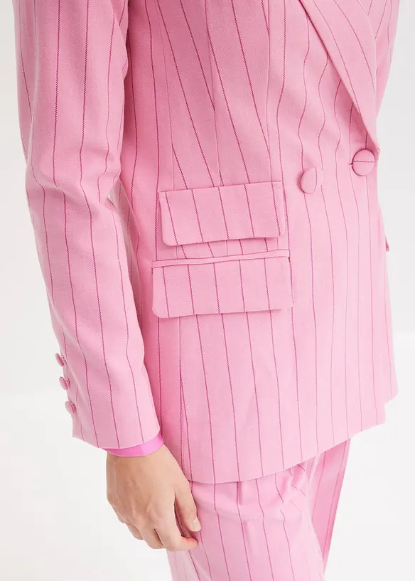 Kritstrecksrandig kavaj, bonprix