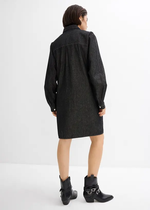 Jeansklänning i oversizemodell, bonprix