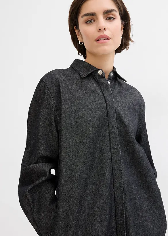 Jeansklänning i oversizemodell, bonprix
