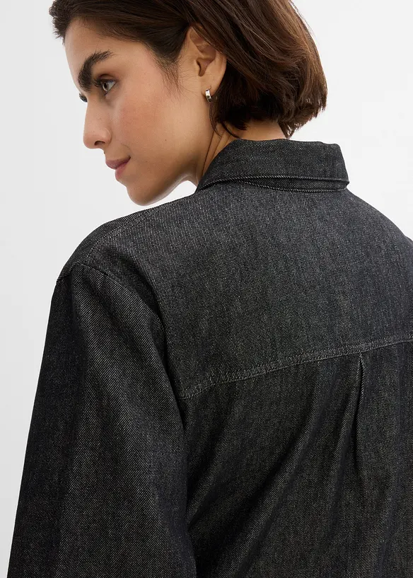 Jeansklänning i oversizemodell, bonprix